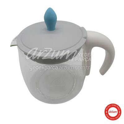 Arzum Çaycı Cam Demlik Grubu - Mavi