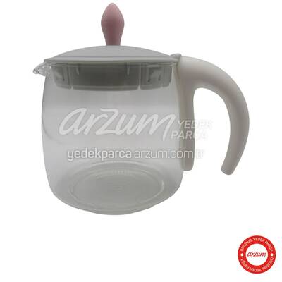 Arzum Çaycı Cam Demlik Grubu - Pembe