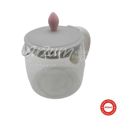Arzum Çaycı Cam Demlik Grubu - Pembe