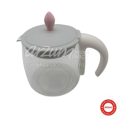 Çaycı Glass Teapot Group - Pink