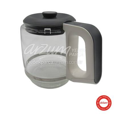Arzum Çaycı Cam Demlik Komple Beyaz
