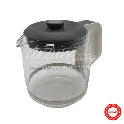 Arzum Çaycı Cam Demlik Komple Beyaz