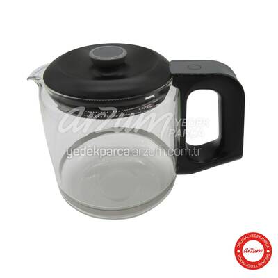 Çaycı Glass Teapot Full Black