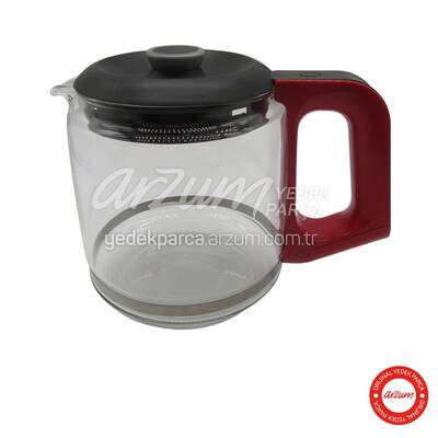 Çaycı Glass Teapot Full Red