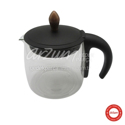  - Çaycı Classic Glass Teapot Group - Black