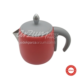  - Çaycı Classic Inox Teapot Group - Coral