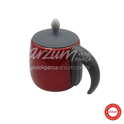  - Çaycı Classic Inox Teapot Group - Pomegranate