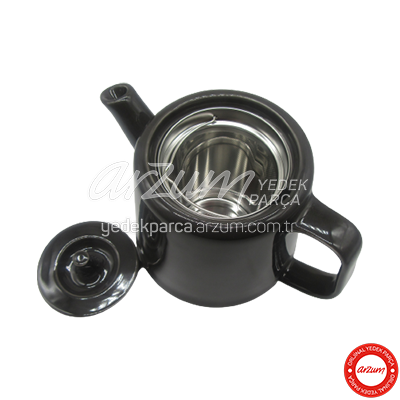 Kallavi Porcelain Teapot - Filter Black