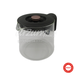  - Mystique Glass Teapot Complete - Black