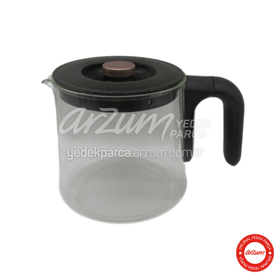 Arzum Mystique Glass Teapot Complete - Black