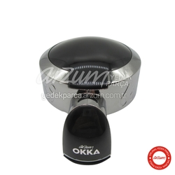  - Okka Chrome Lid Full - Black